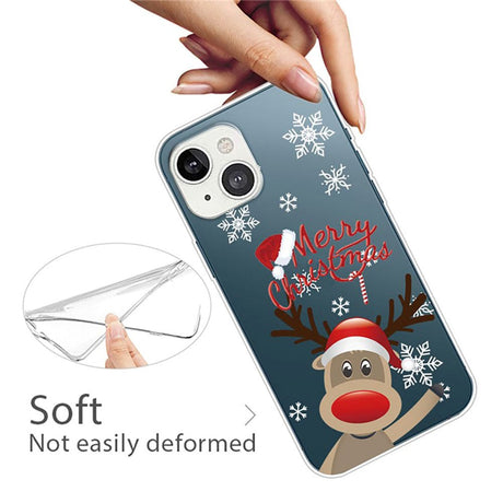 iPhone 14 Flexible Plastic Christmas Case - Reindeer