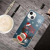 iPhone 14 Flexible Plastic Christmas Case - Reindeer