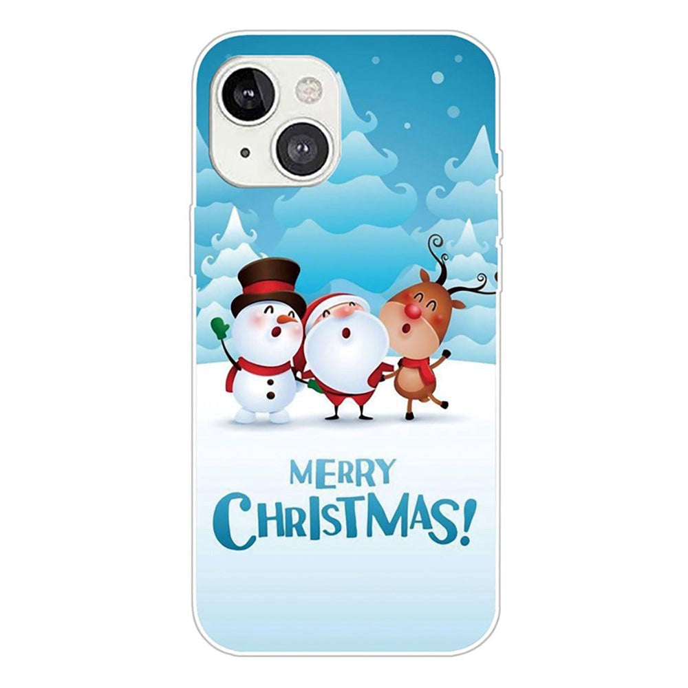 iPhone 14 Flexible Plastic Christmas Case - Friends in the Snow