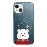 iPhone 14 Flexible Plastic Christmas Case - Cute Bear