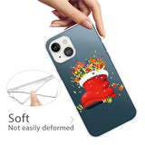 iPhone 14 Flexible Plastic Christmas Case - Christmas Stocking