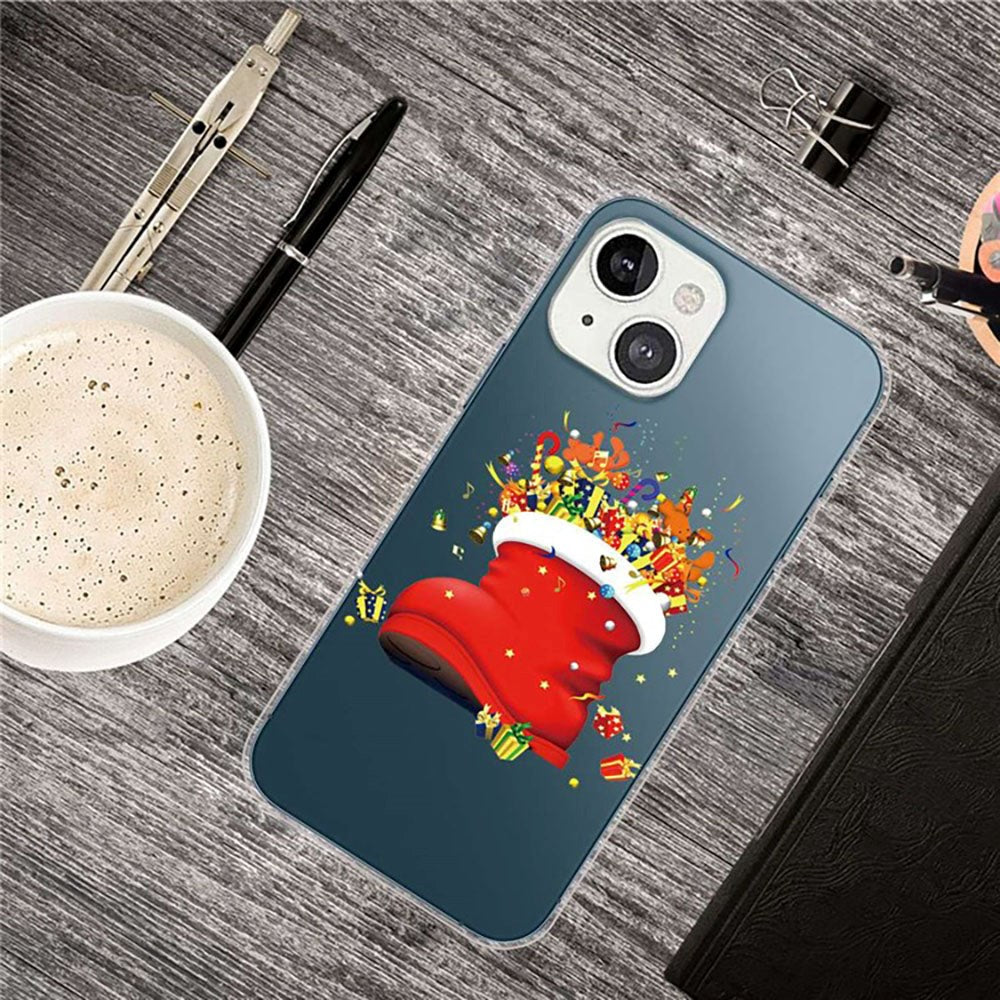 iPhone 14 Flexible Plastic Christmas Case - Christmas Stocking