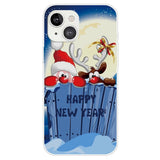 iPhone 14 Plus Flexible Plastic Christmas Case - Happy New Year