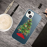 iPhone 14 Plus Flexible Plastic Christmas Case - Decorated Christmas Tree