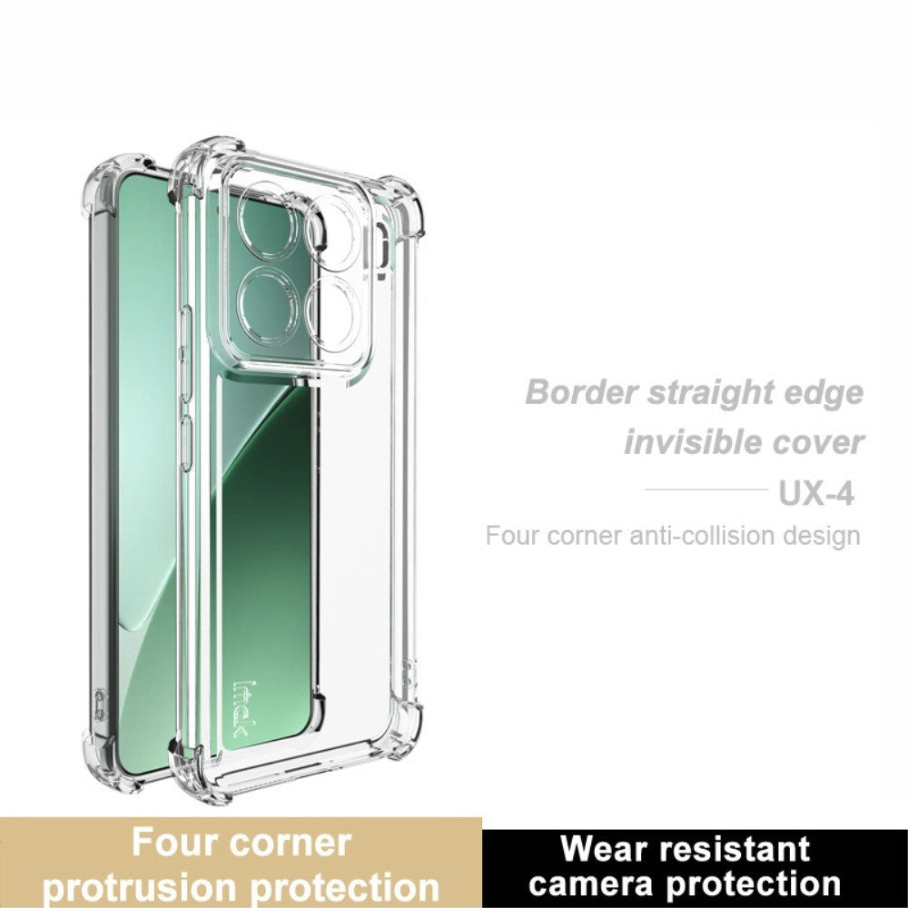 IMAK Xiaomi 15 Pro Flexible Plastic Shockproof Back Cover - Transparent