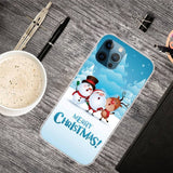 iPhone 14 Pro Flexible Plastic Christmas Case - Friends in The Snow