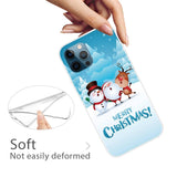 iPhone 14 Pro Flexible Plastic Christmas Case - Friends in The Snow