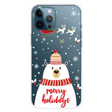 iPhone 14 Pro Flexible Plastic Christmas Case - Polar Bear