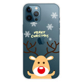 iPhone 14 Pro Flexible Plastic Christmas Case - Reindeer