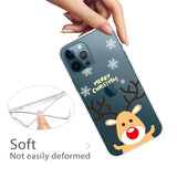 iPhone 14 Pro Flexible Plastic Christmas Case - Reindeer