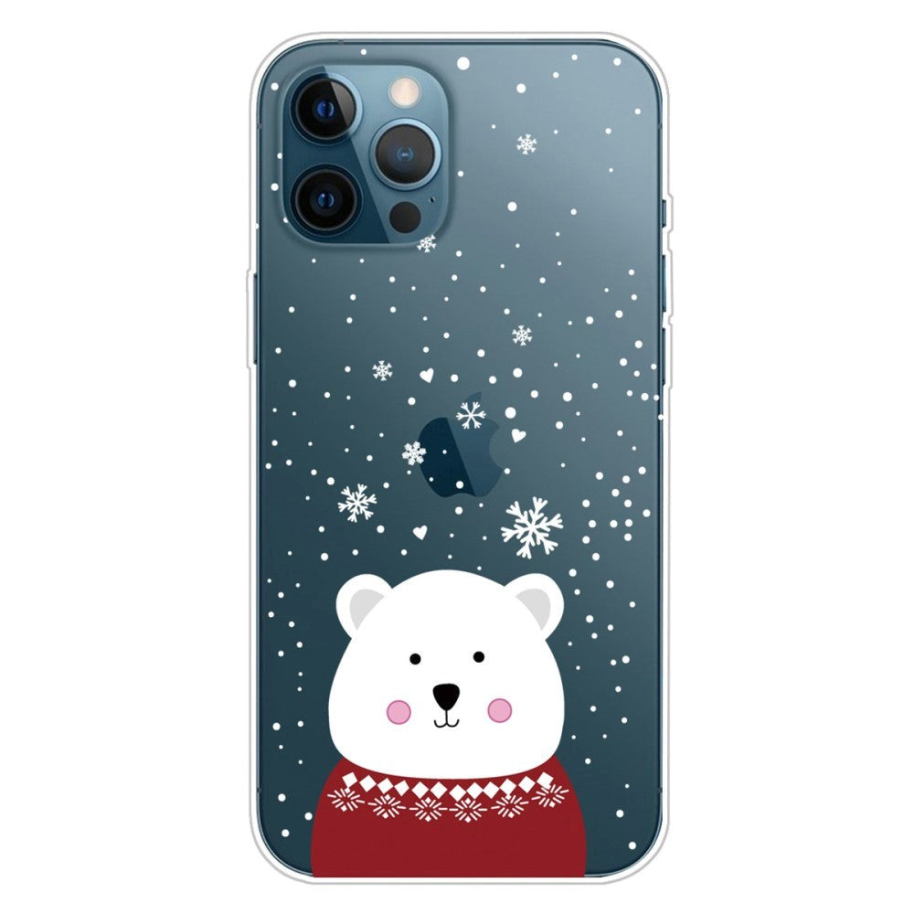 iPhone 14 Pro Max Flexible Plastic Christmas Case - Christmas Bear