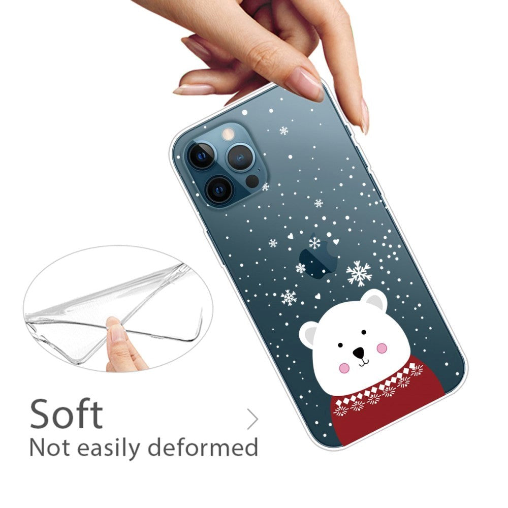 iPhone 14 Pro Max Flexible Plastic Christmas Case - Christmas Bear