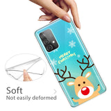 Samsung Galaxy A33 5G Flexible Plastic Christmas Back Cover - Cute Reindeer