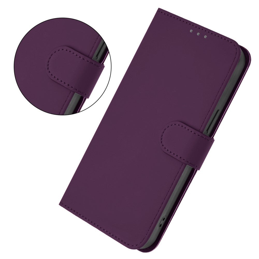 EIDERWOOD Xiaomi Redmi 14C Faux Leather Flip Case with Cardholder & Stand Function - Dark Purple