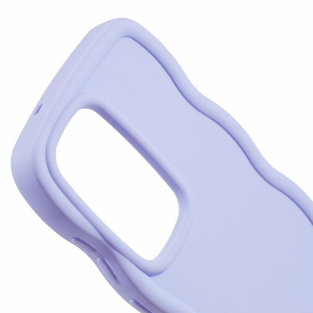 EIDERWOOD Samsung Galaxy S25 Ultra Flexible Plastic Cover with Wavy Design - Purple