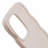 EIDERWOOD Samsung Galaxy S25 Ultra Flexible Plastic Cover with Wavy Design - Beige