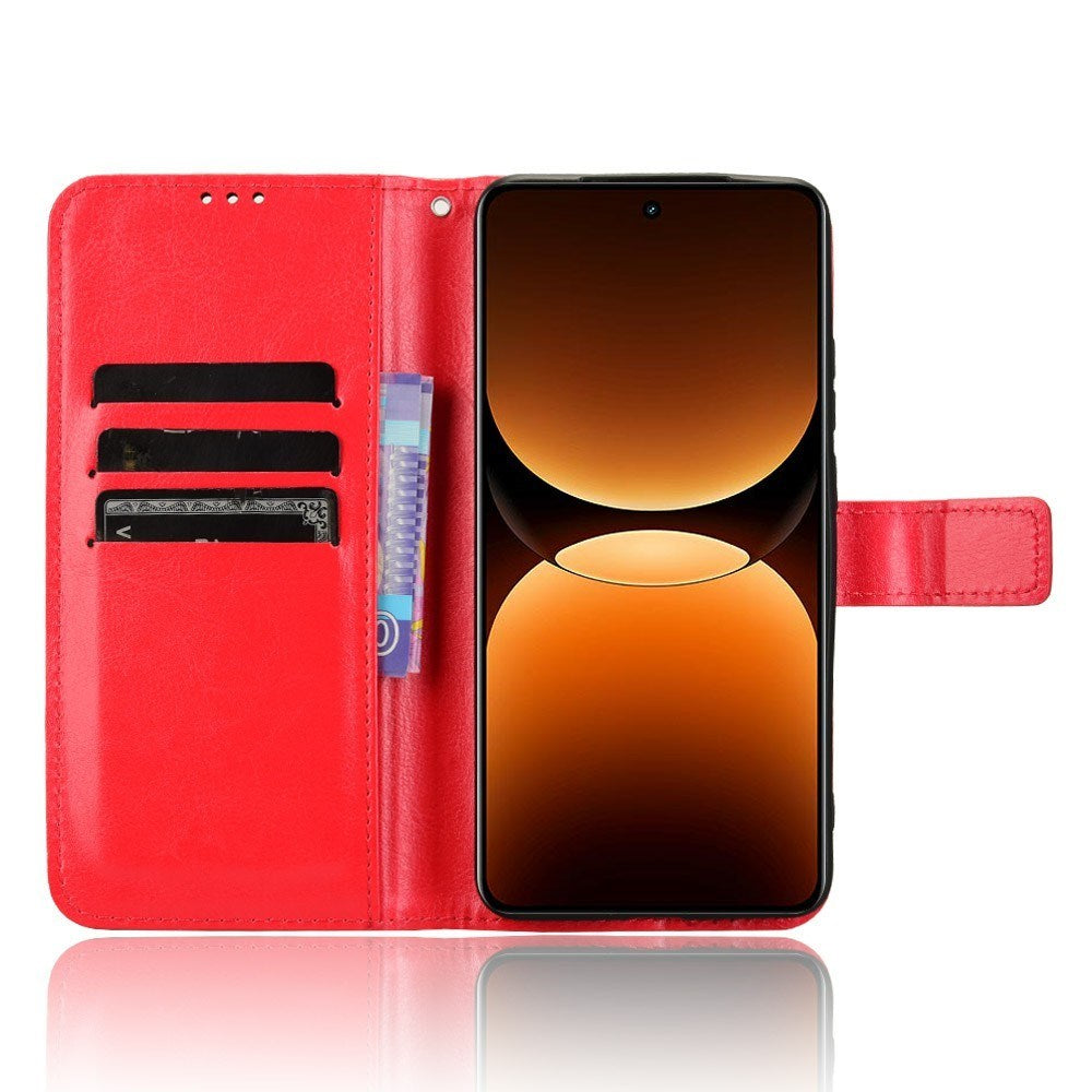 EIDERWOOD Realme GT 7 Pro (5G) Faux Leather Flip Case with Strap - Red