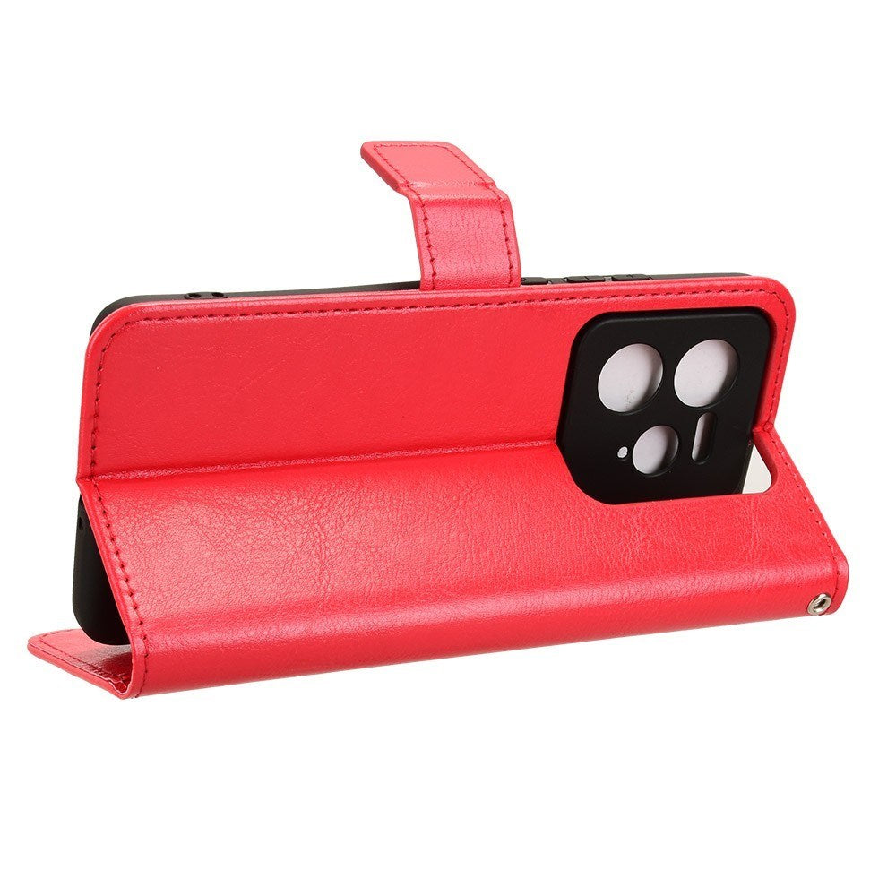 EIDERWOOD Realme GT 7 Pro (5G) Faux Leather Flip Case with Strap - Red