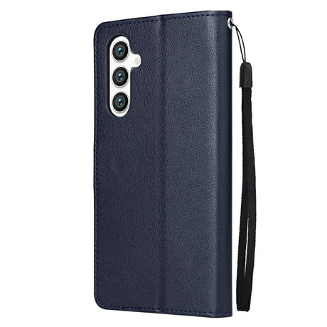 EIDERWOOD Samsung Galaxy S25+ (Plus) / S24+ (Plus) Faux Leather Case with Wallet and Strap - Blue