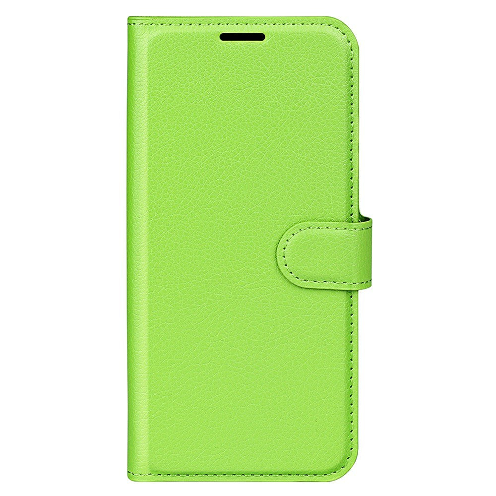 EIDERWOOD OnePlus 13 Shockproof Leather Wallet Cover with Litchi Texture - Green