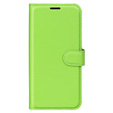 EIDERWOOD OnePlus 13 Shockproof Leather Wallet Cover with Litchi Texture - Green