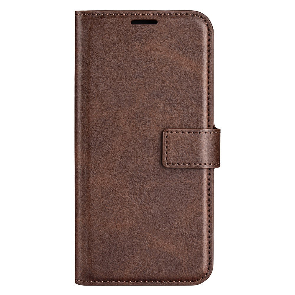 EIDERWOOD OnePlus 13 Leather Flip Case with Wallet - Dark Brown