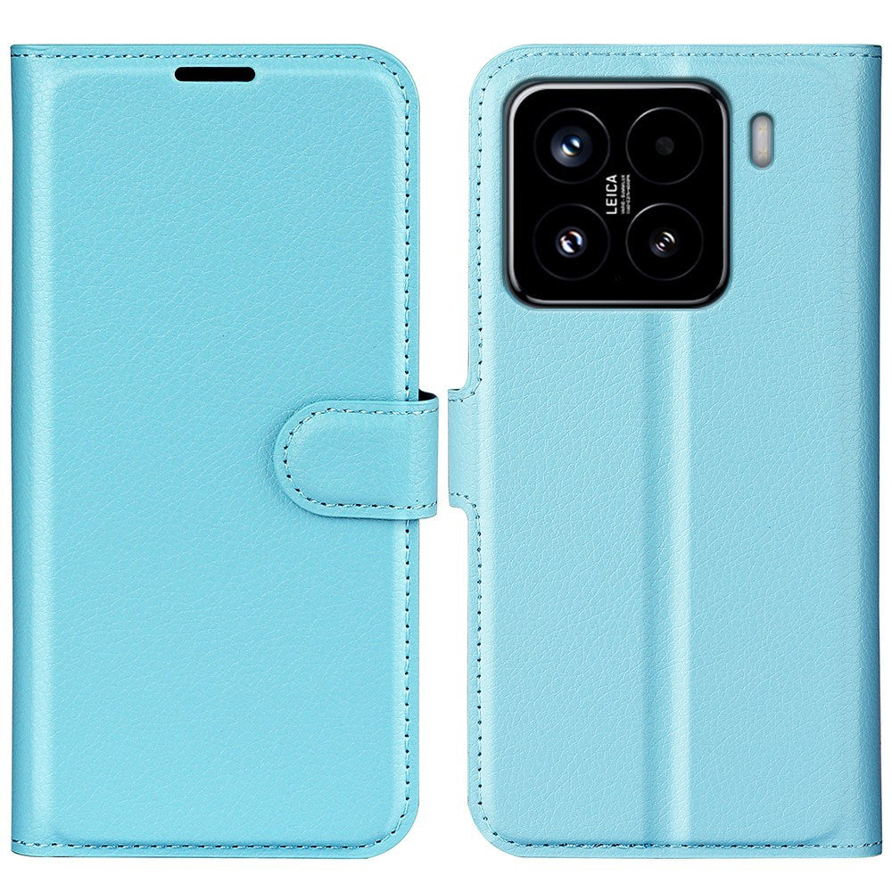 EIDERWOOD Xiaomi 15 Faux Leather Flip Case with Cardholder & Stand Function - Blue