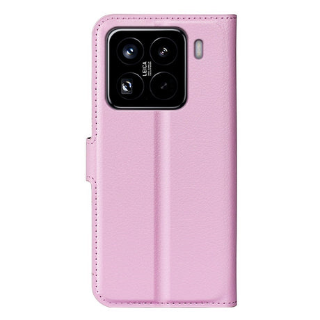 EIDERWOOD Xiaomi 15 Pro Faux Leather Flip Case with Cardholder & Stand Function - Pink