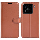 EIDERWOOD Xiaomi 15 Pro Faux Leather Flip Case with Cardholder & Stand Function - Brown