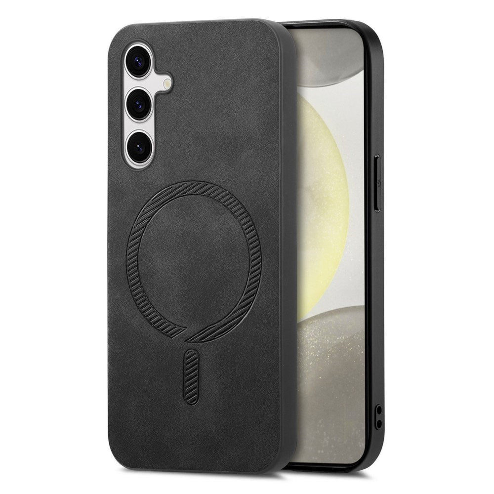 EIDERWOOD Samsung Galaxy S25 Vegan Leather Case - MagSafe Compatible - Black