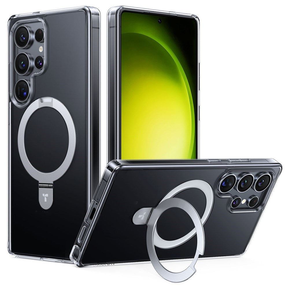 TORRAS Samsung Galaxy S25 Ultra Guardian Ostand Hybrid Case with Kickstand - MagSafe Compatible - Transparent
