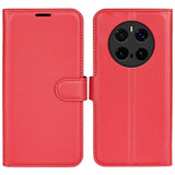 EIDERWOOD Honor Magic7 Pro Faux Leather Flip Case with Cardholder & Stand Function - Red