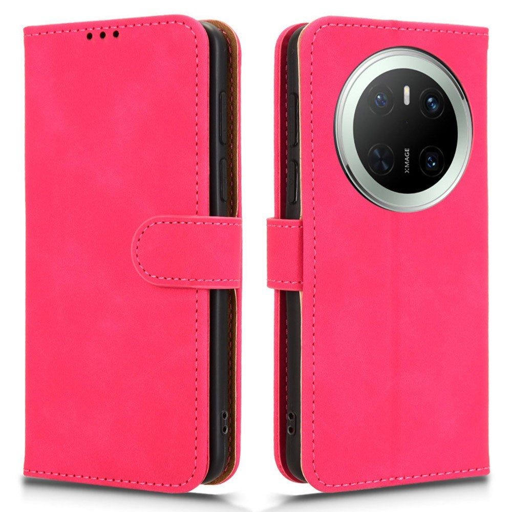 EIDERWOOD Huawei Mate 70 Faux Leather Flip Case with Cardholder & Stand Function - Pink