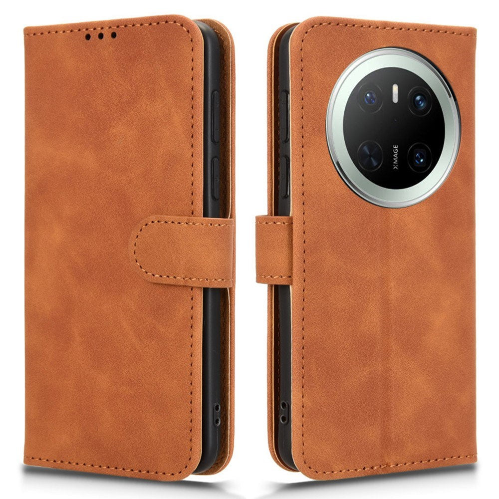 EIDERWOOD Huawei Mate 70 Faux Leather Flip Case with Cardholder & Stand Function - Brown