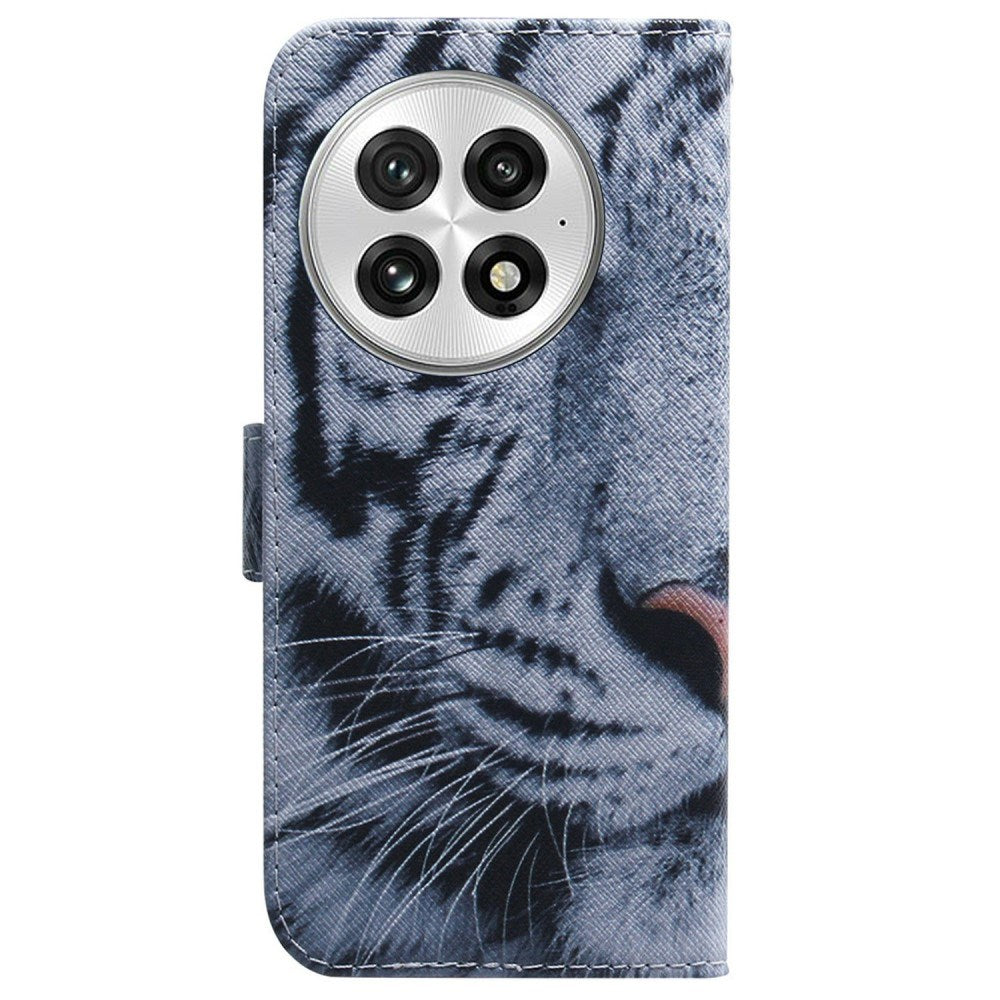 EIDERWOOD OnePlus 13 Faux Leather Flip Case with Design - Tiger