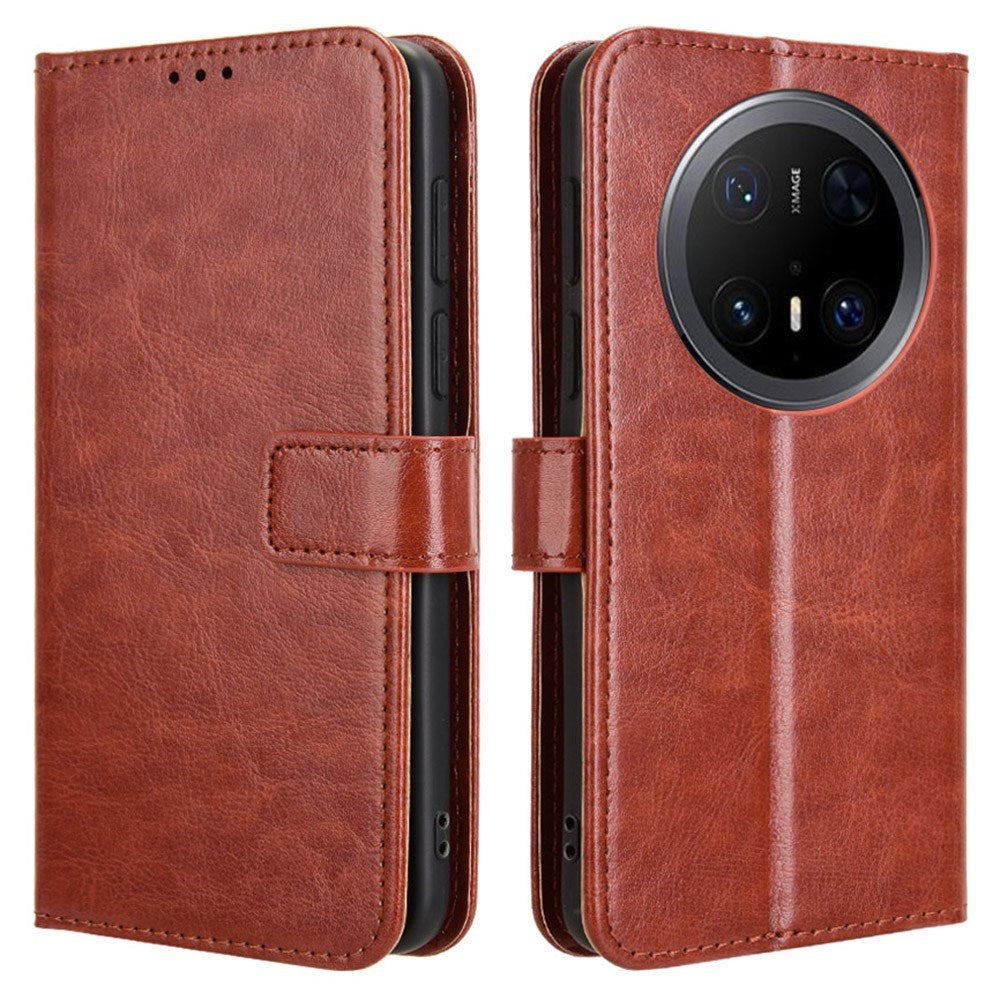 EIDERWOOD Huawei Mate 70 Pro+ / 70 Pro Faux Leather Flip Case with Strap - Brown