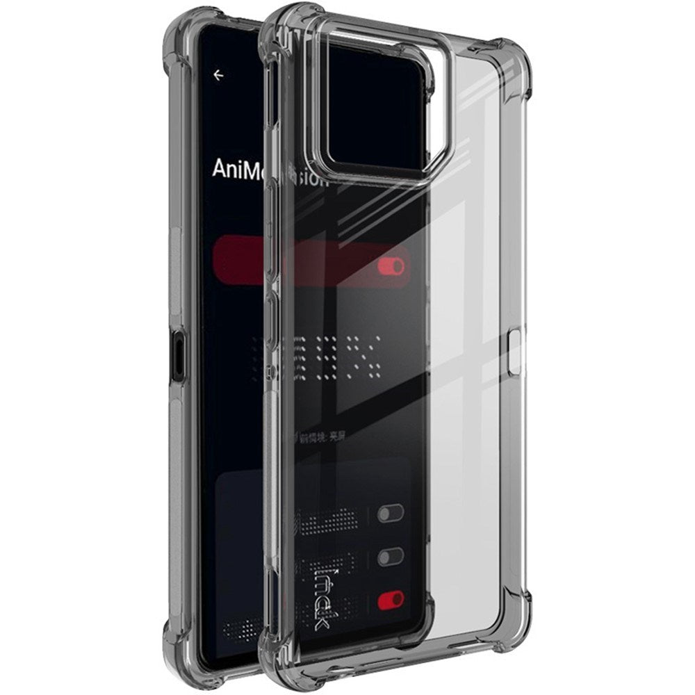 Asus ROG Phone 9 (5G) / 9 Pro (5G) - IMAK Flexible Plastic Back Case - Transparent / Black