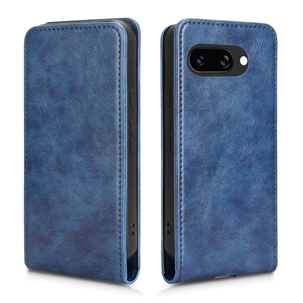 EIDERWOOD Google Pixel 9a Faux Leather Flip Case with Card Pocket - Blue