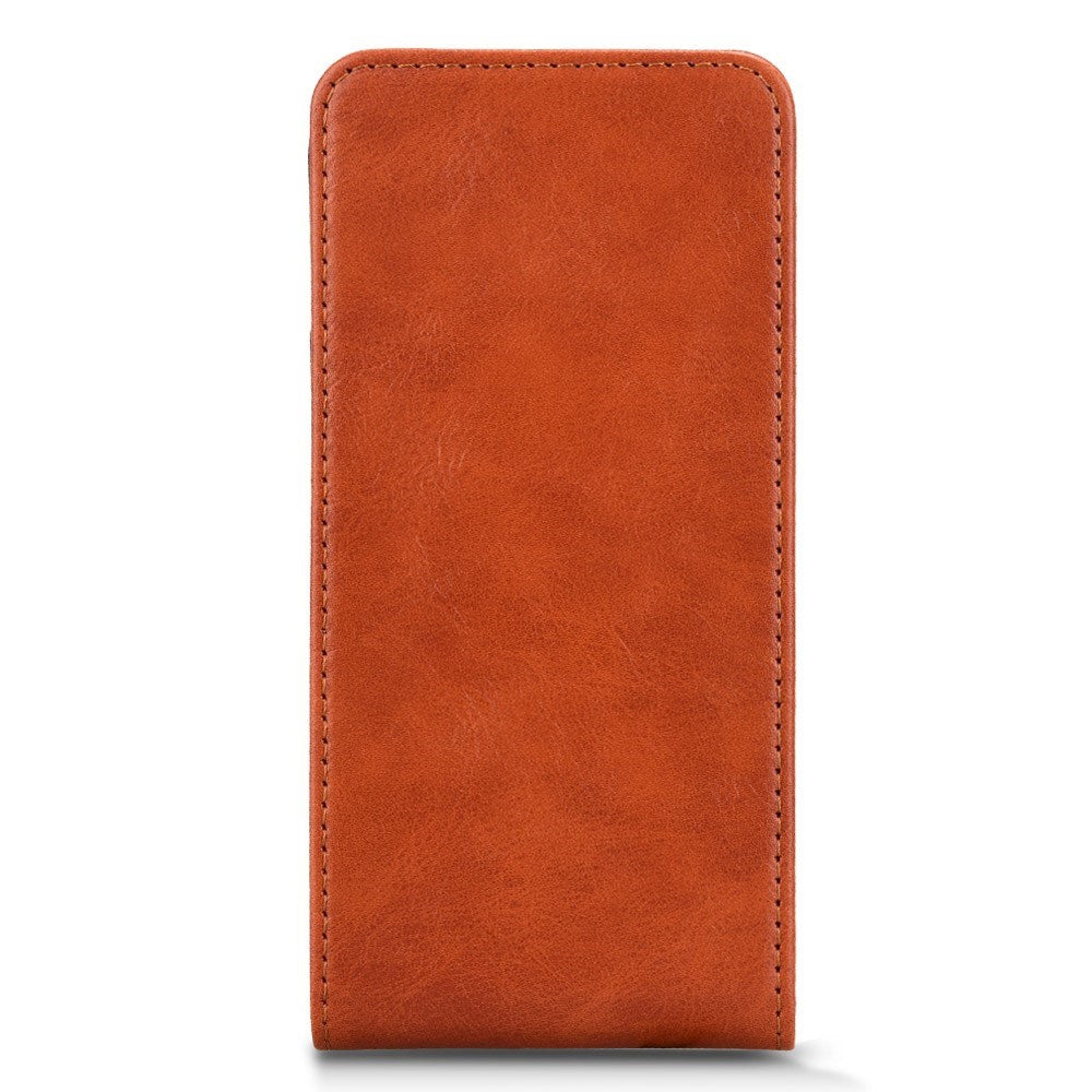 EIDERWOOD Google Pixel 9a Faux Leather Flip Case with Card Pocket - Orange