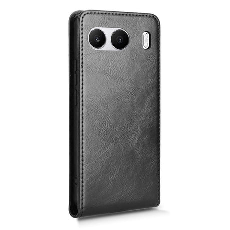 EIDERWOOD OnePlus Nord 4 Vertical Flip Case with Card Holder - Black