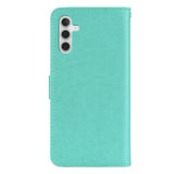 EIDERWOOD Samsung Galaxy S25+ (Plus) Faux Leather Flip Case with Owl Design - Turquoise