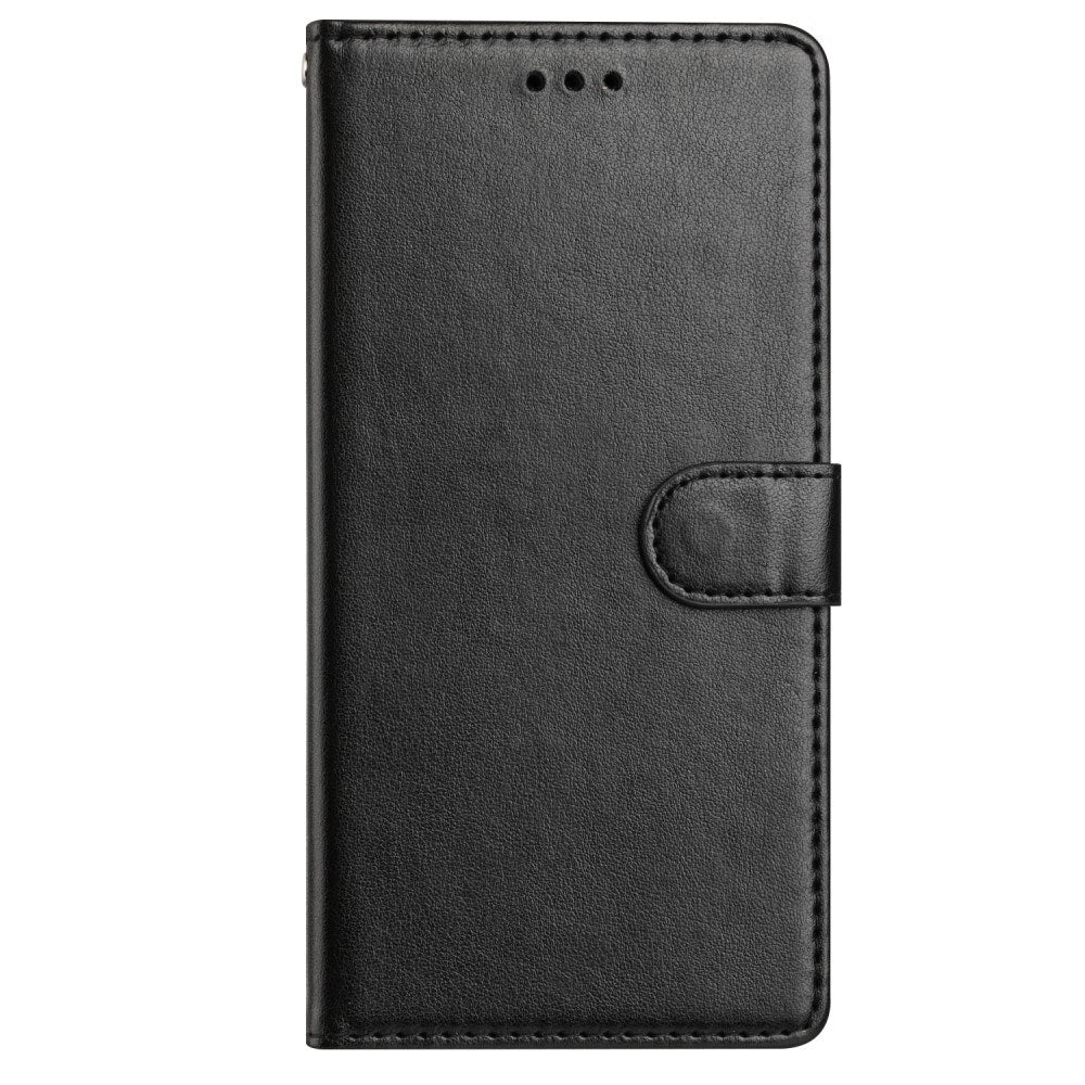 EIDERWOOD Samsung Galaxy A26 (5G) Faux Leather Flip Case with Strap - Black