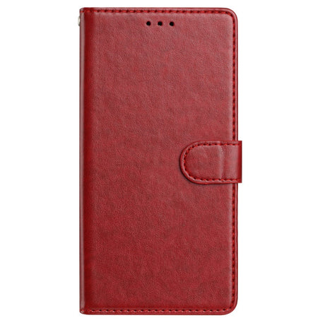 EIDERWOOD Samsung Galaxy A26 (5G) Faux Leather Flip Case with Strap - Red