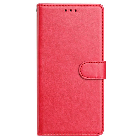 EIDERWOOD Samsung Galaxy A26 (5G) Faux Leather Flip Case with Strap - Pink