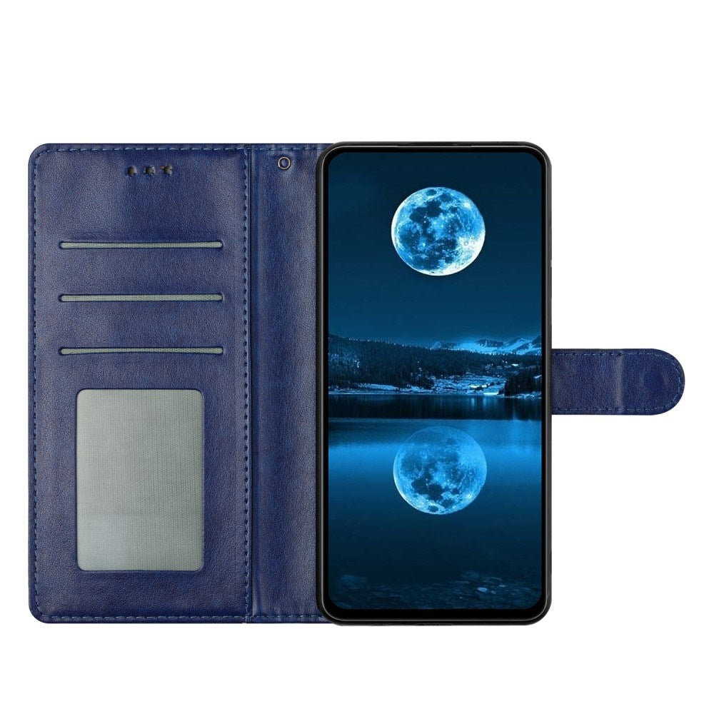 EIDERWOOD Samsung Galaxy A26 (5G) Faux Leather Flip Case with Strap - Blue