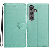 EIDERWOOD Samsung Galaxy A26 (5G) Faux Leather Flip Case with Strap - Green