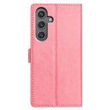 EIDERWOOD Samsung Galaxy A26 (5G) Faux Leather Flip Case with Strap - Pink