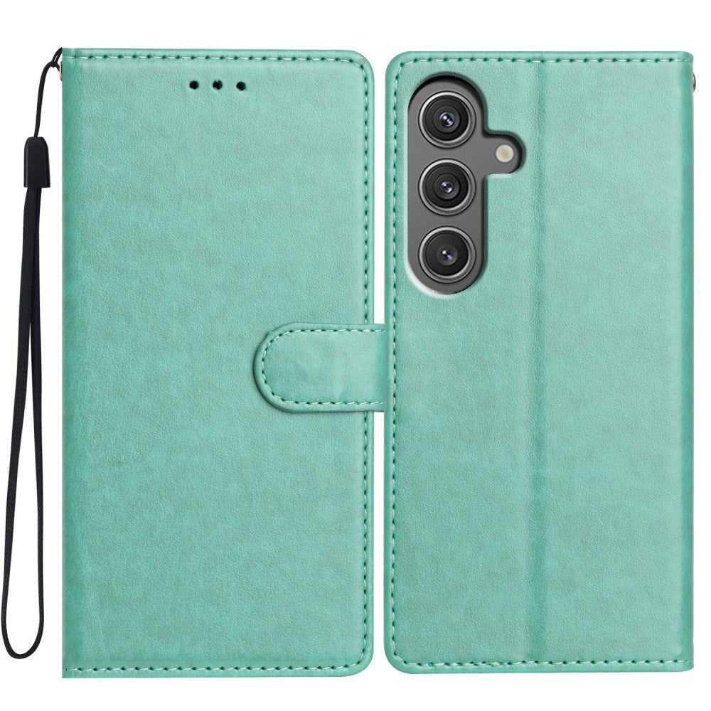 EIDERWOOD Samsung Galaxy A56 (5G) Faux Leather Flip Case with Strap - Green