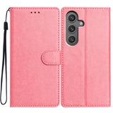 EIDERWOOD Samsung Galaxy A56 (5G) Faux Leather Flip Case with Strap - Pink