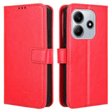 EIDERWOOD Xiaomi Redmi Note 14 (5G) Faux Leather Flip Case with Strap - Red